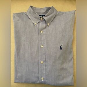 Polo Ralph Lauren Vintage Yarmouth Button Down In Blue Size 16.5-32/33